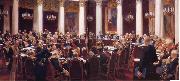 Ilya Repin Formal Session of the State Council Held to Hark its Centeary on 7 May 1901,1903 oil painting artist